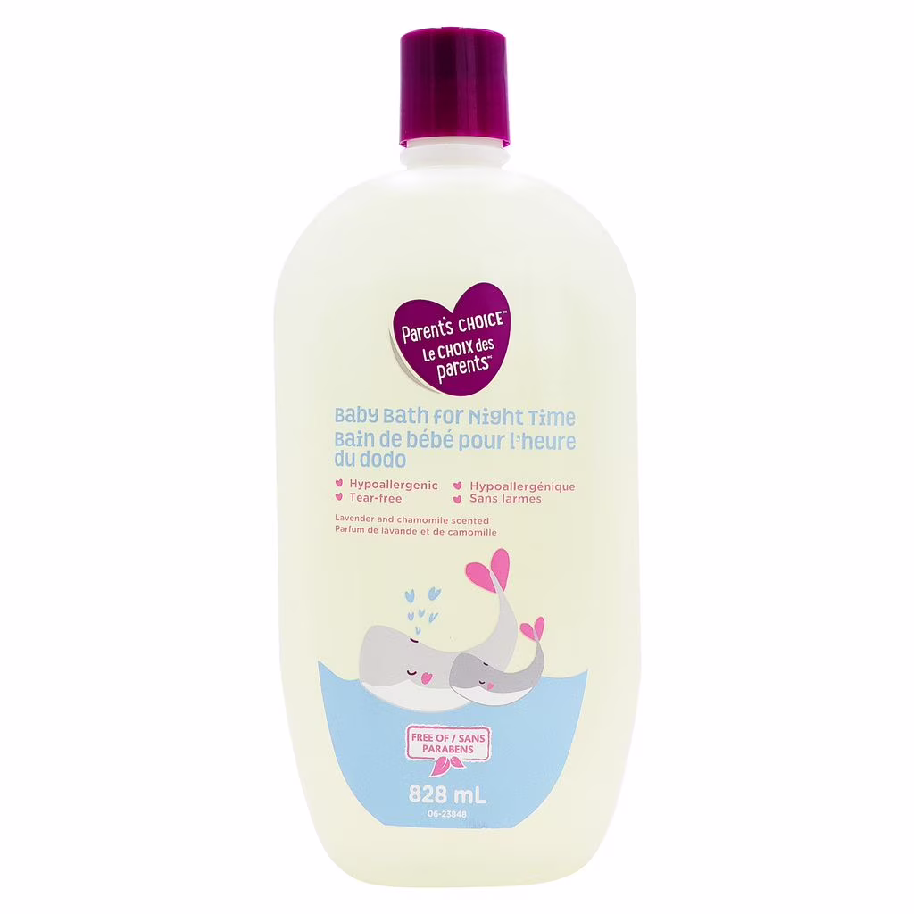 Parents choice bain de bebe pour l'heure du dodo.