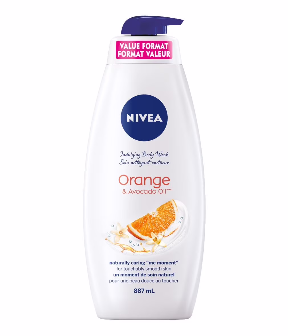 Nivea crème douche nettoyante orange & huile d'avocat
