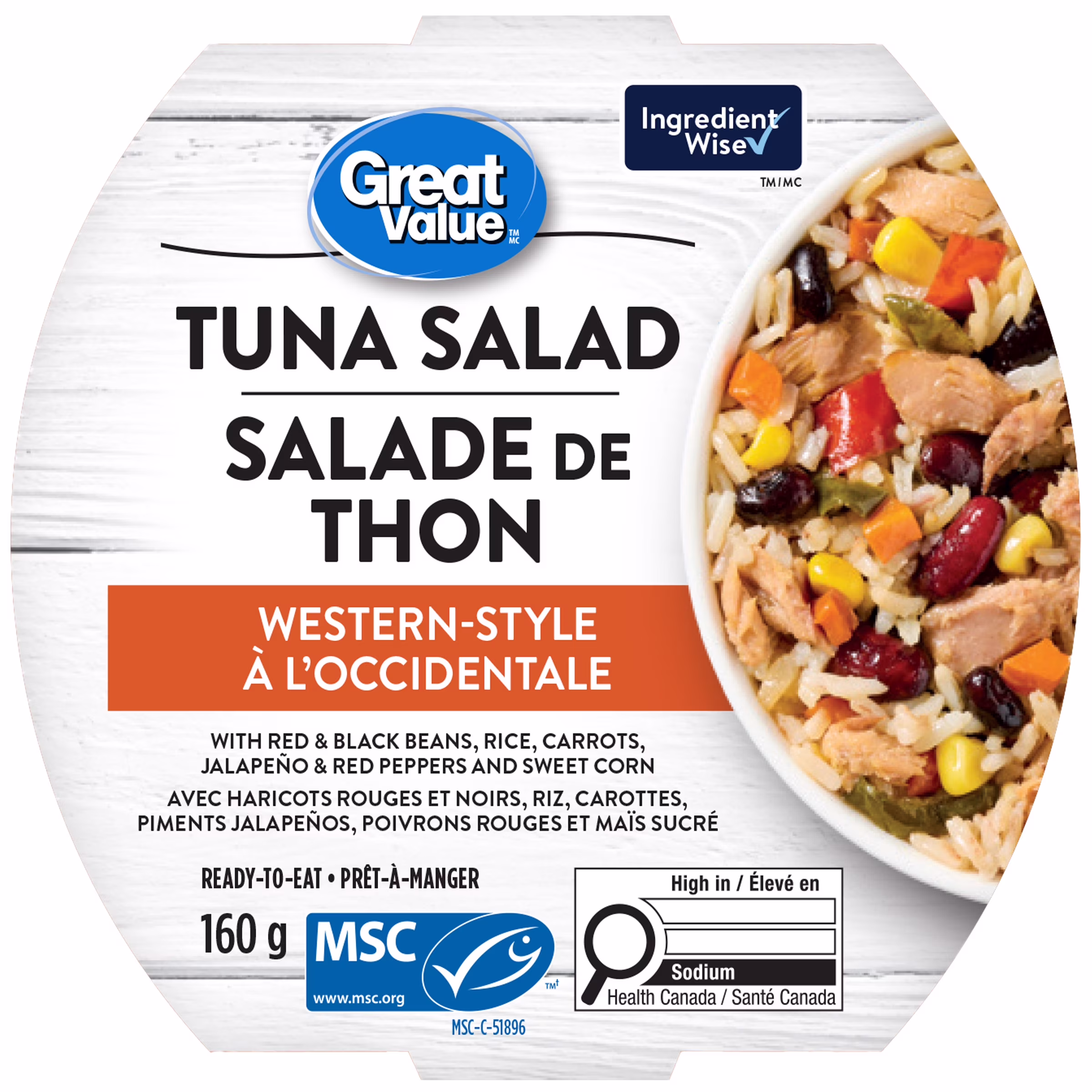 Salade de thon à loccidentale great value