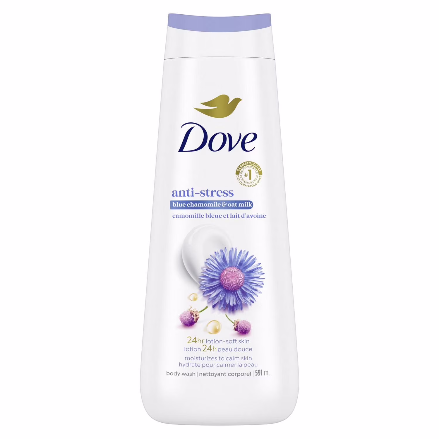 Nettoyant corporel lait d‘avoine et camomille bleue
