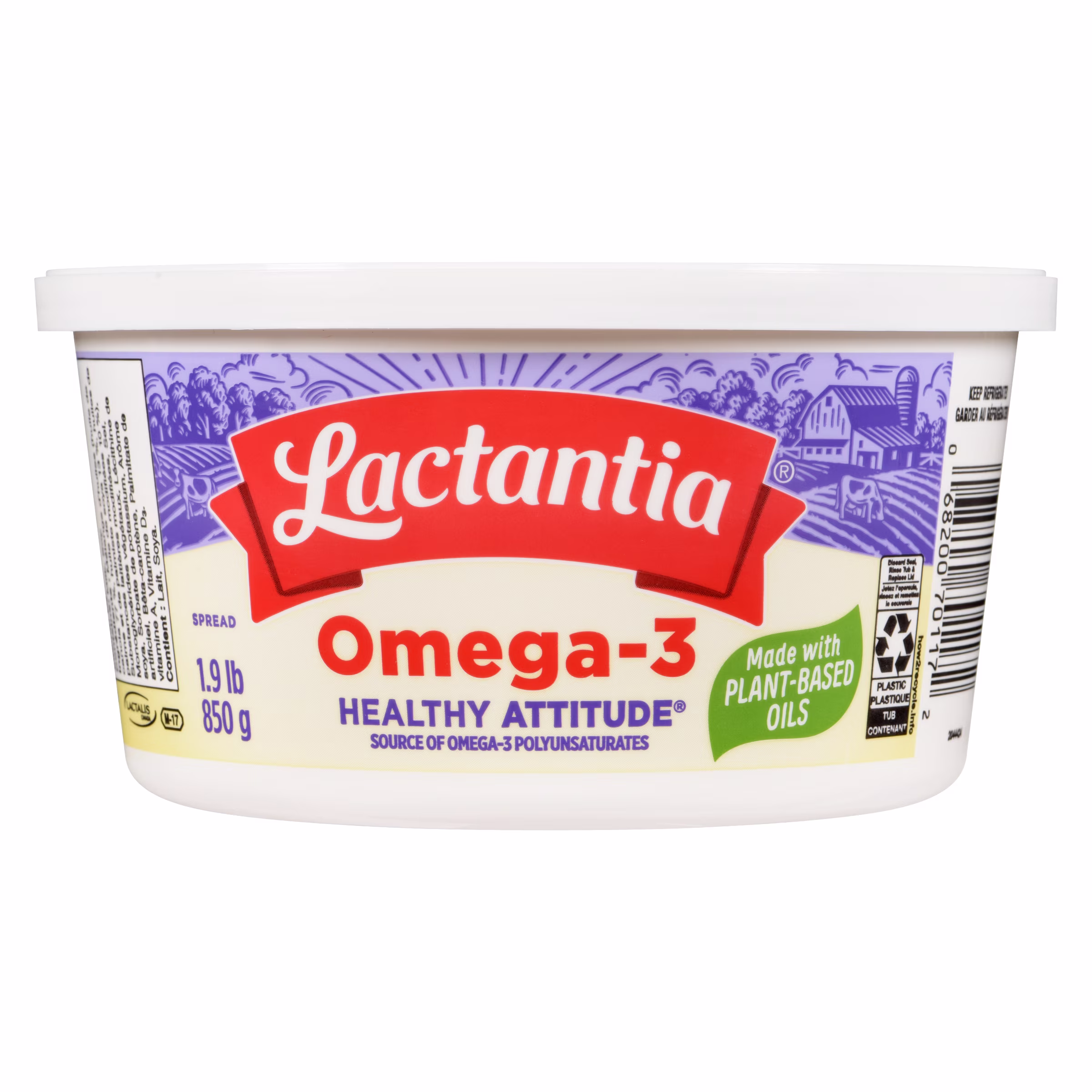 Margarine attitude santé Oméga-3
