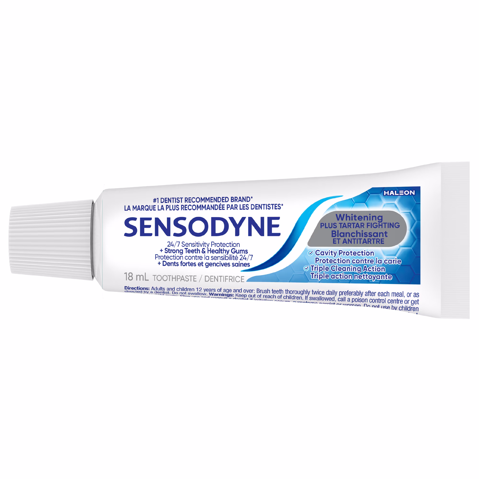 Dentifrice Sensodyne blanchissant et antitartre