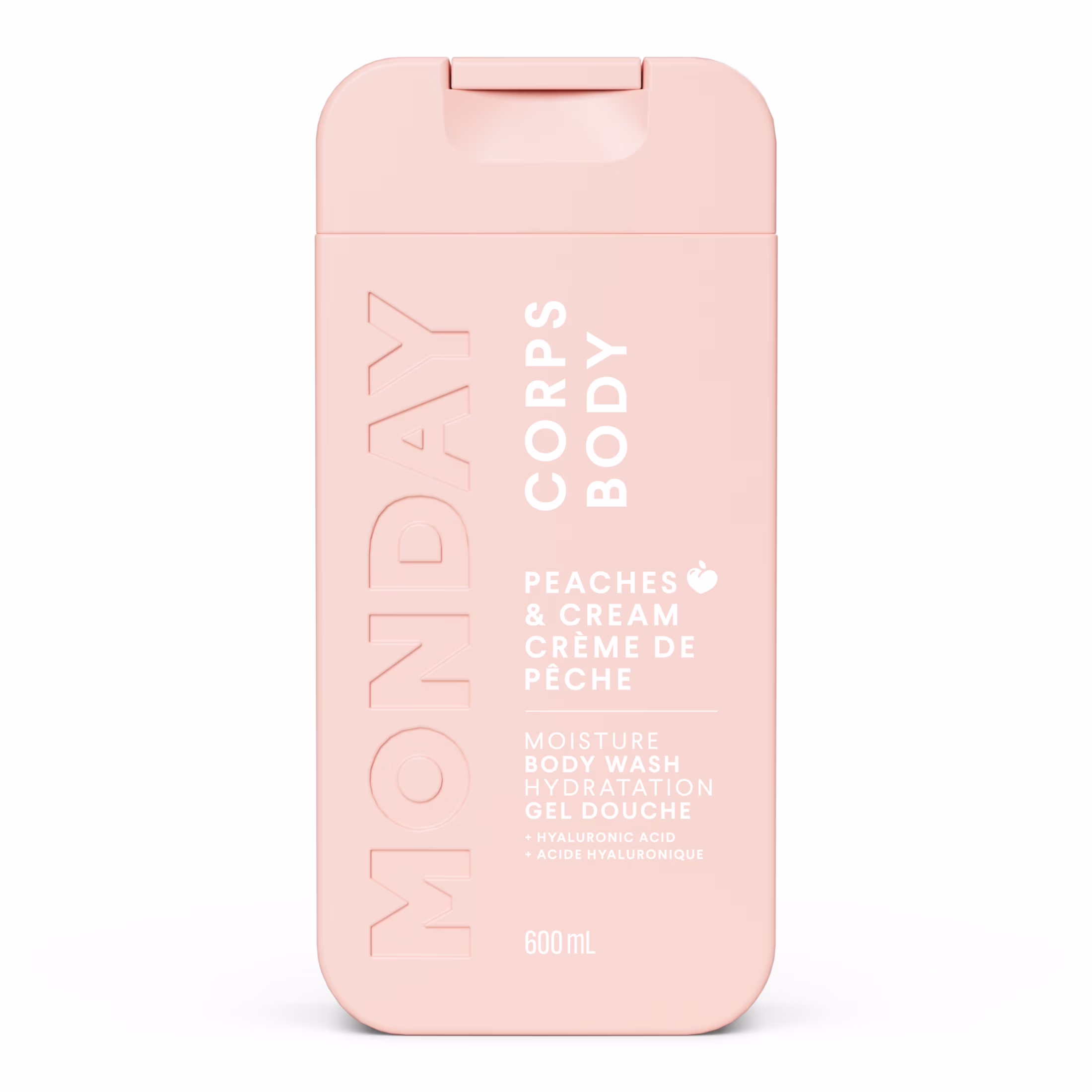 Gel douche hydratation pêches et crème avec acide hyaluronique et beurre de karité pour tous les types de peau
