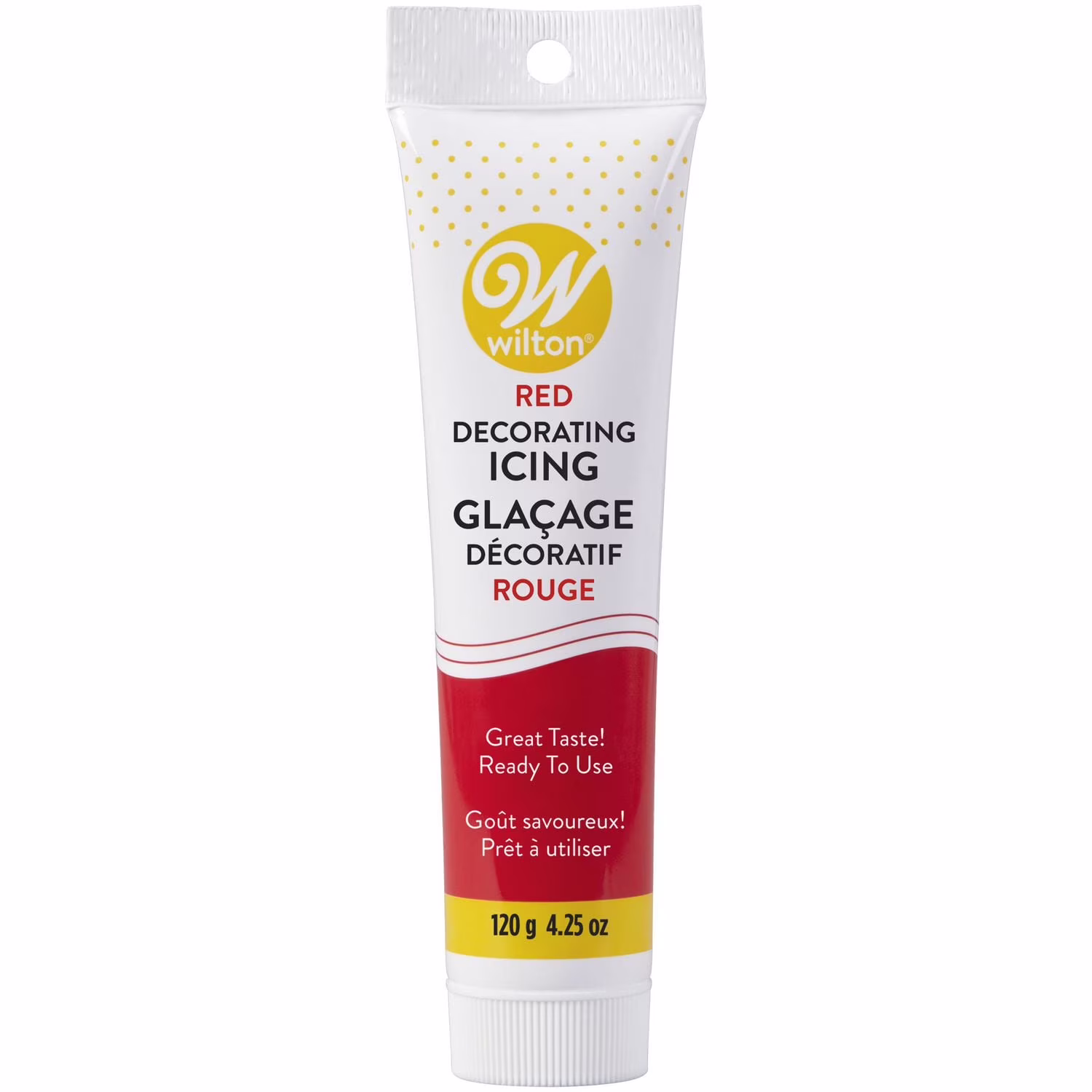 Tube de glaçage rouge prêt à lemploi wilton