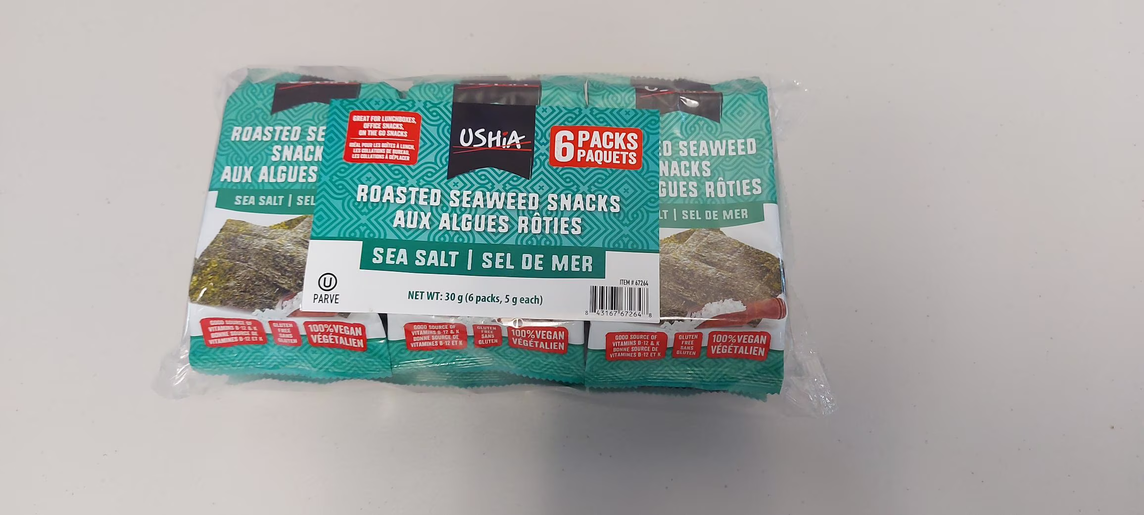 Ushia algues rôties de qualité supérieure sel de mer
