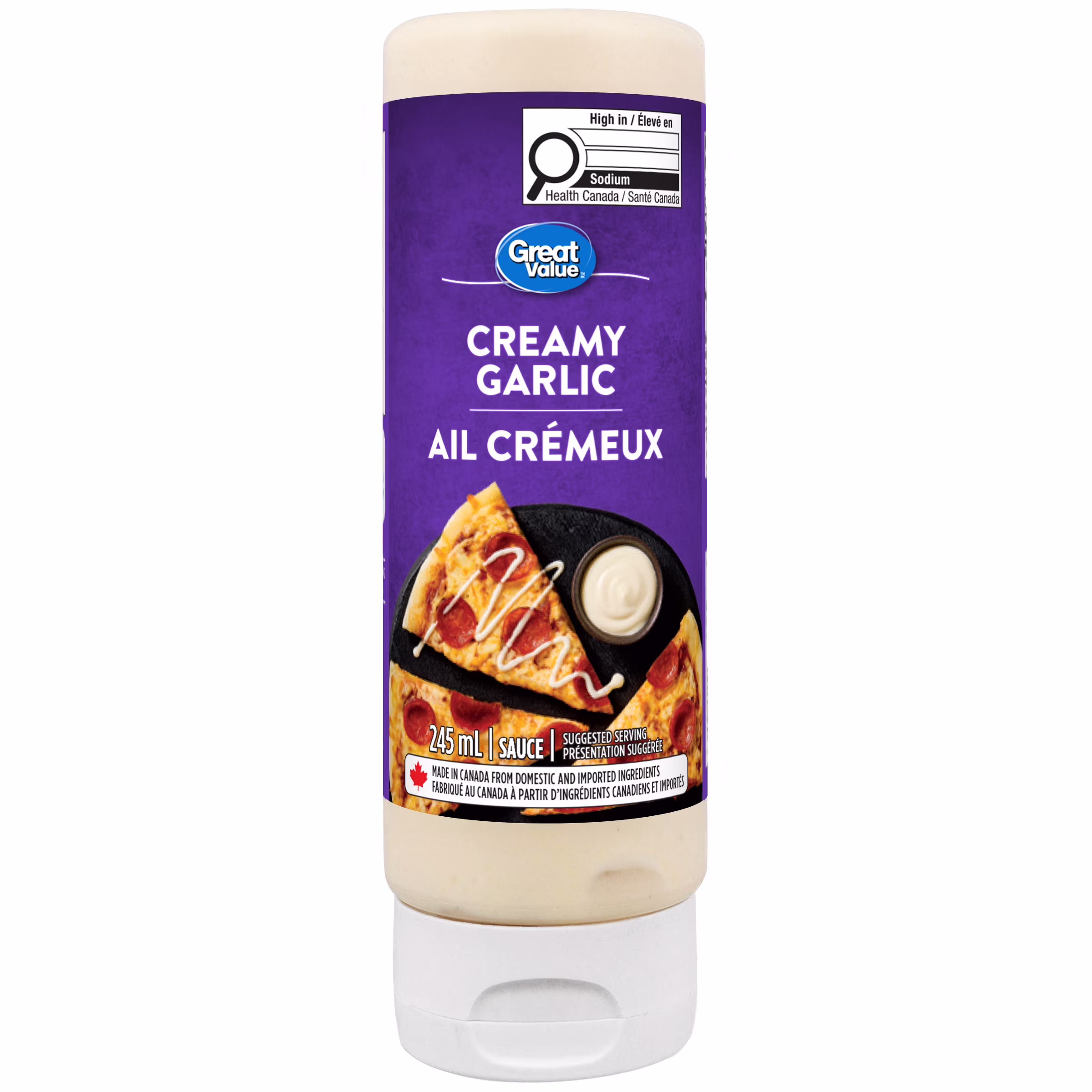 Sauce ail crémeux great value