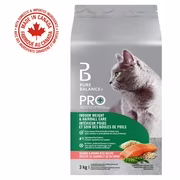 Pure balance pro+ chat dintérieur soin du poids et boules de poils recette saumon et riz brun nourriture sèche pour chat