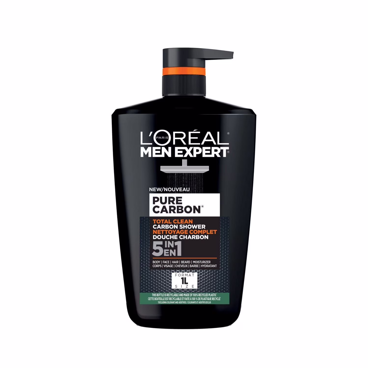 L'oréal paris men expert pure carbon xxxl gel douche pour hommes.