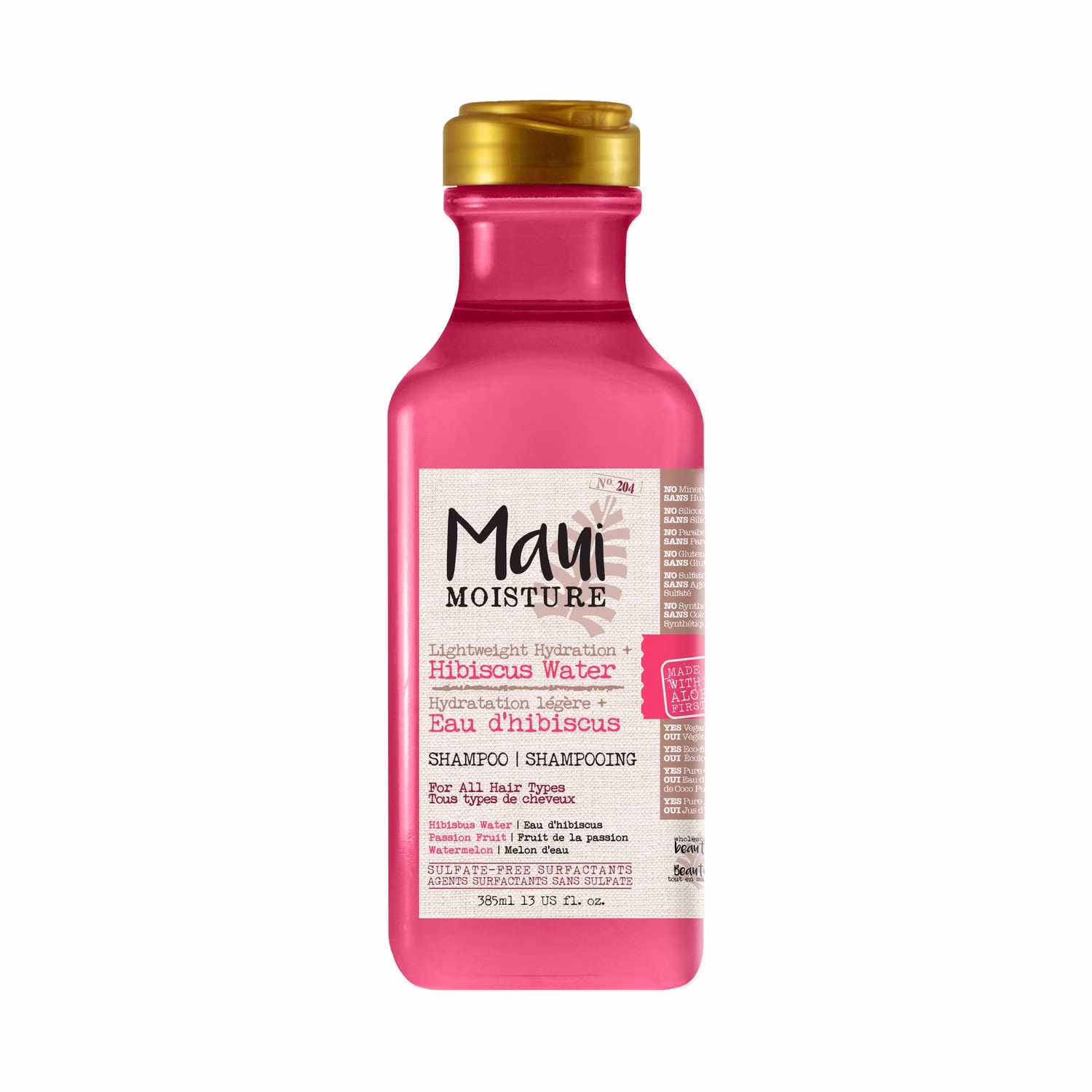 Shampoing hydratant à l'eau d'hibiscus