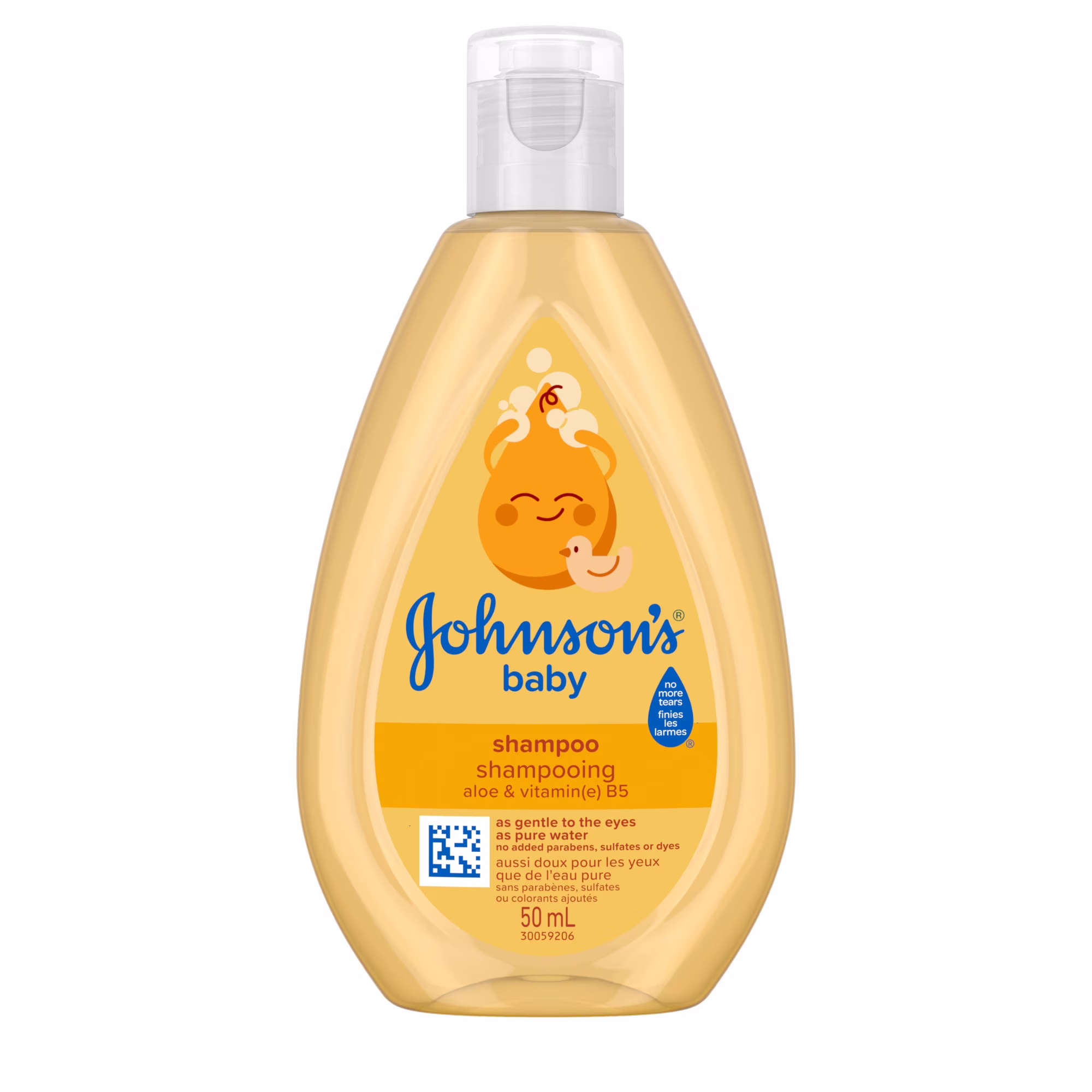 Johnson's shampooing pour bébé. sans parabènes et sans larmes. format de voyage