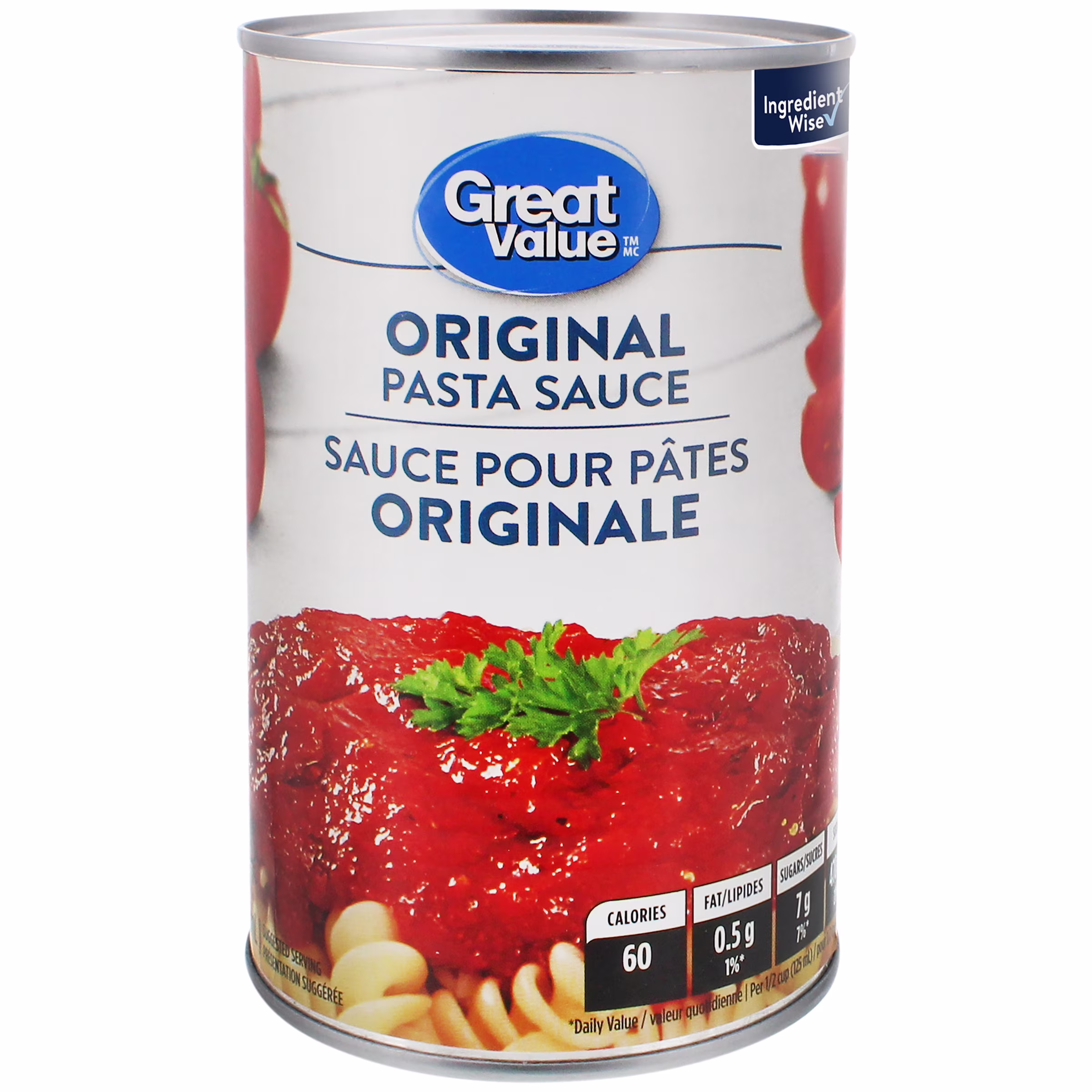 Sauce pour pâtes originale great value