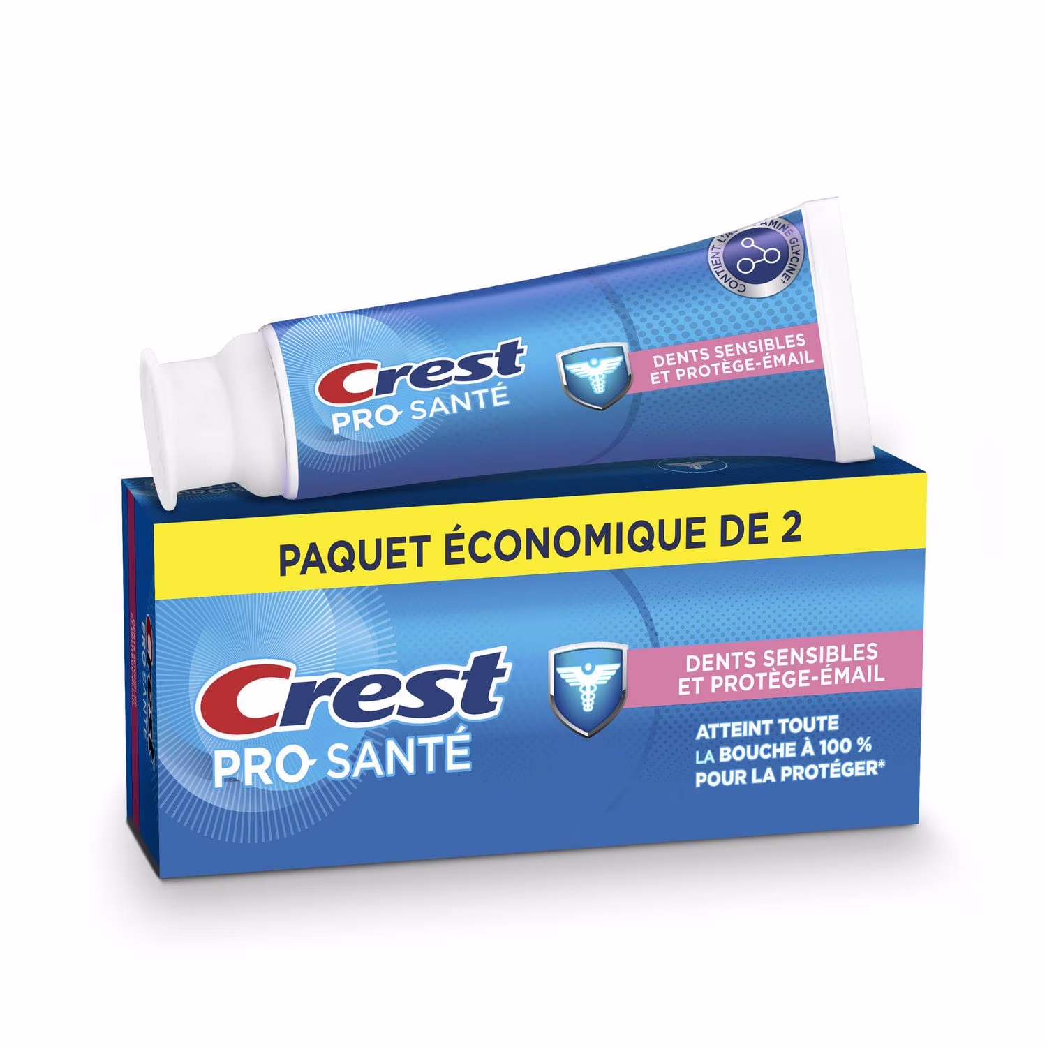 Dentifrice crest pro-santé dents sensibles et protège-émail. 2x