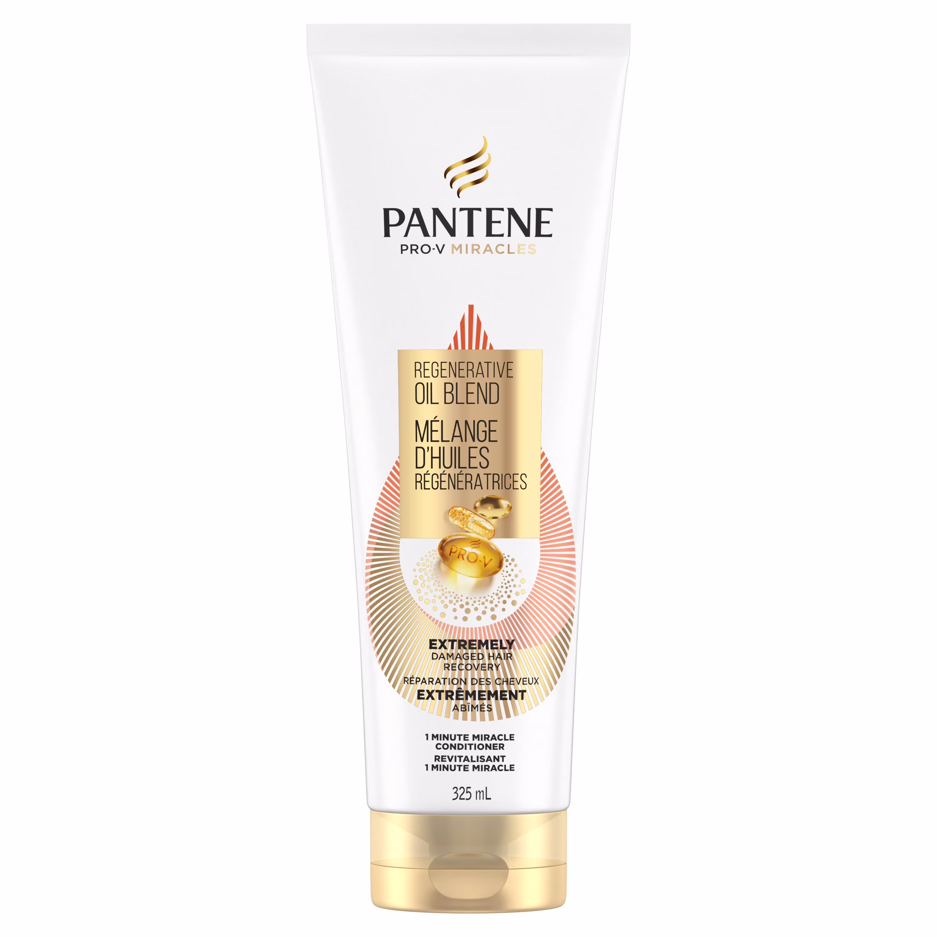 Pantene pro-v miracles soin pour cheveux extrêmement abîmés mélange d'huiles régénératrices revitalisant 1 minute miracle