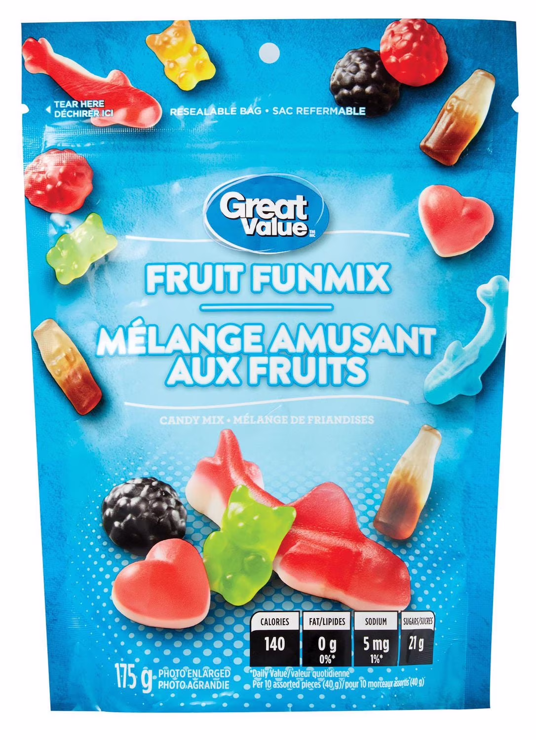 Mélange de friandises mélange amusant aux fruits de great value rams