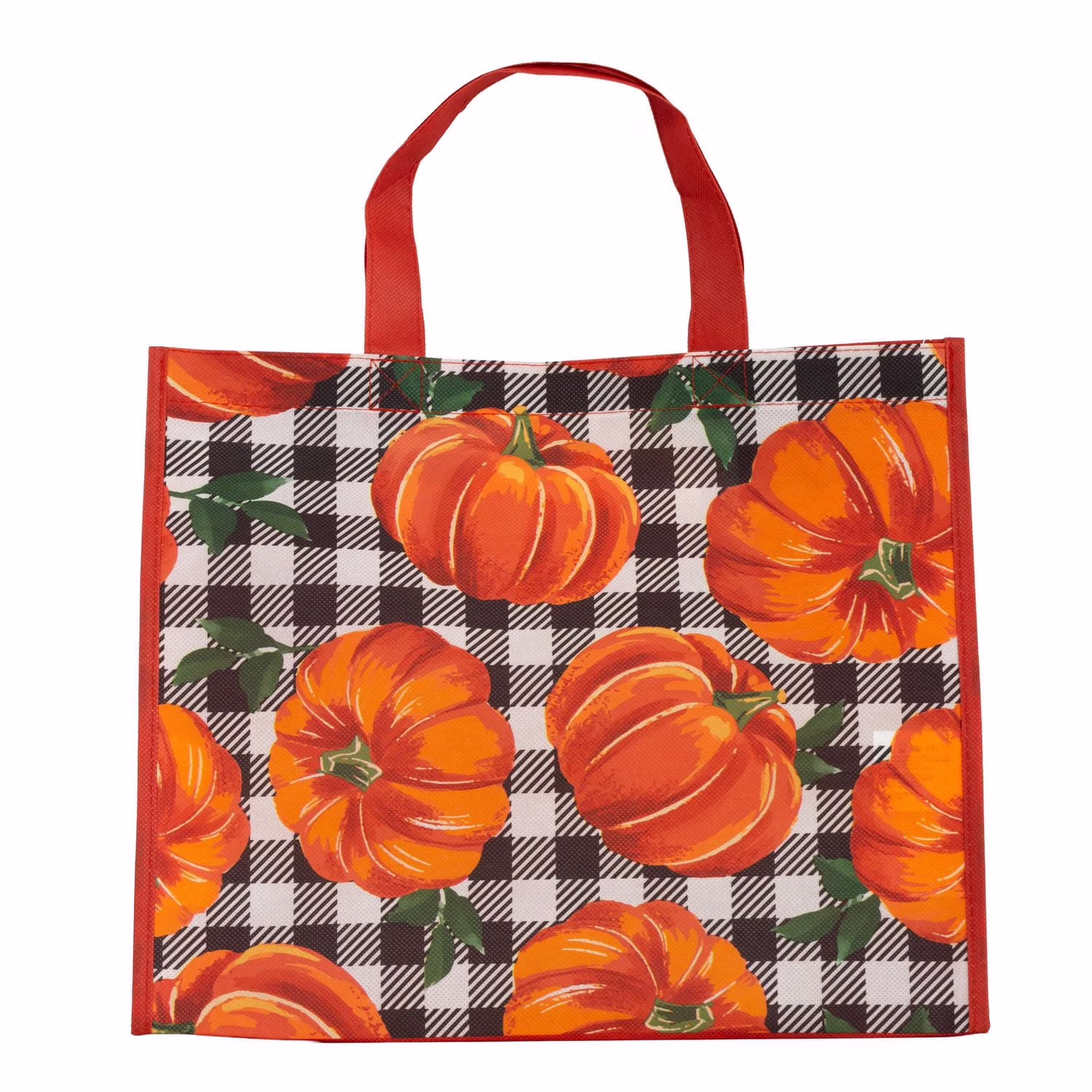 Sac dépicerie réutilisable à thème automnal avec boucles pour bouteilles