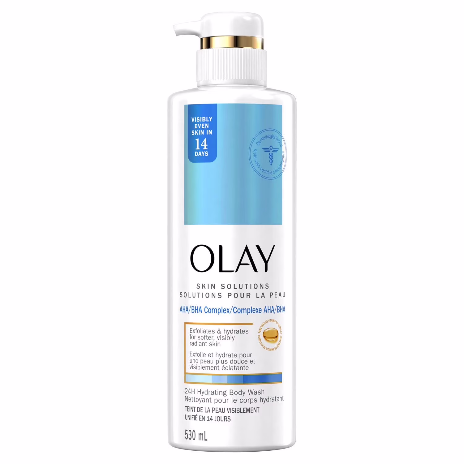 Olay solutions pour la peau nettoyant pour le corps avec complexe ahabha