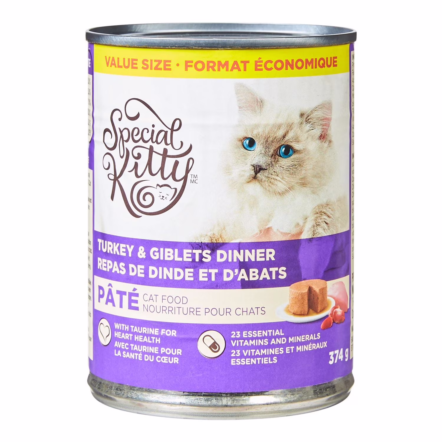 Pâtée pour chats special kitty  dîner à la dinde et aux abats. format économique. conserve de  sk dîner à la dinde et aux abats    format économique  chacun
