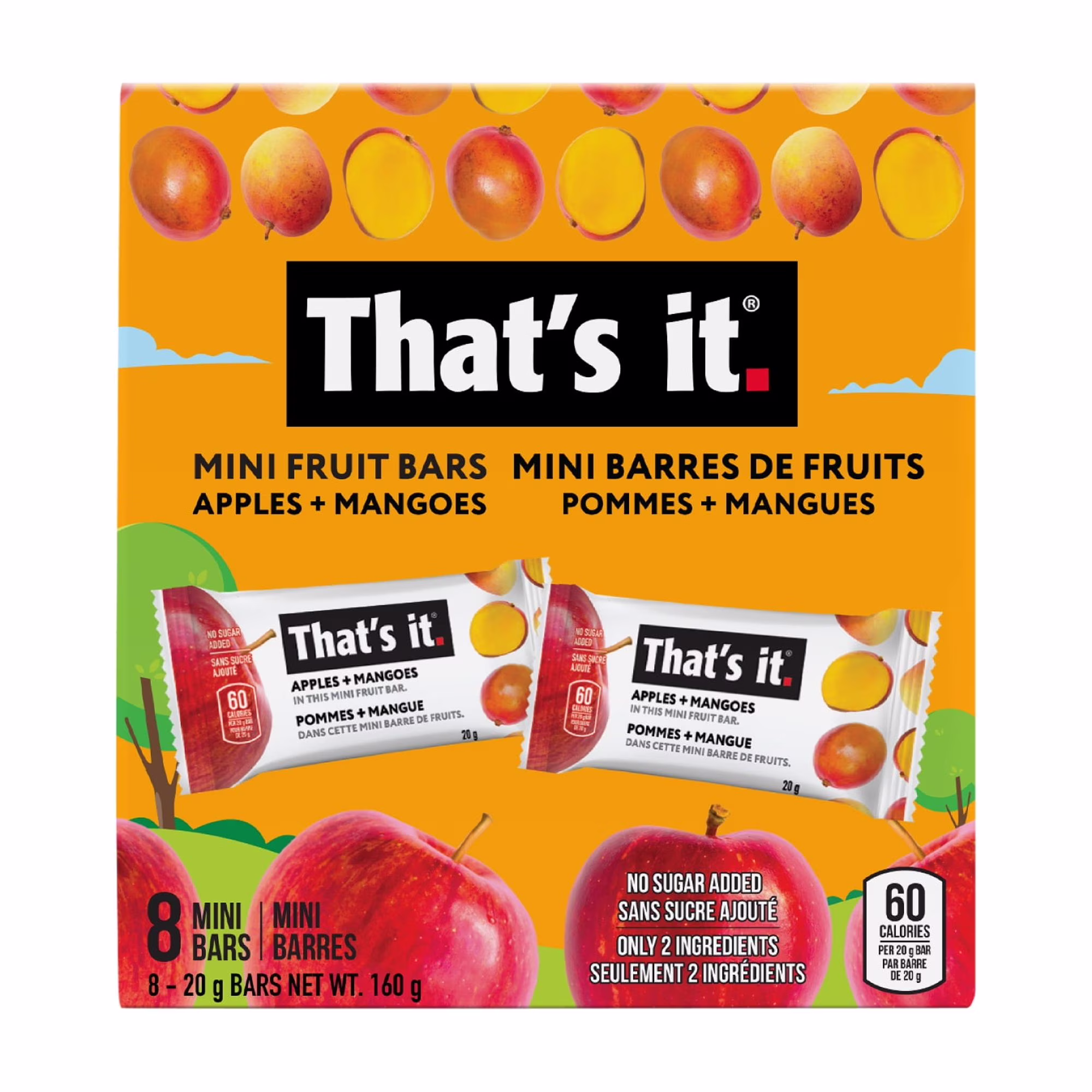 That's it. mini barre de fruits mangue 8ct  ti mango frut bar 8x