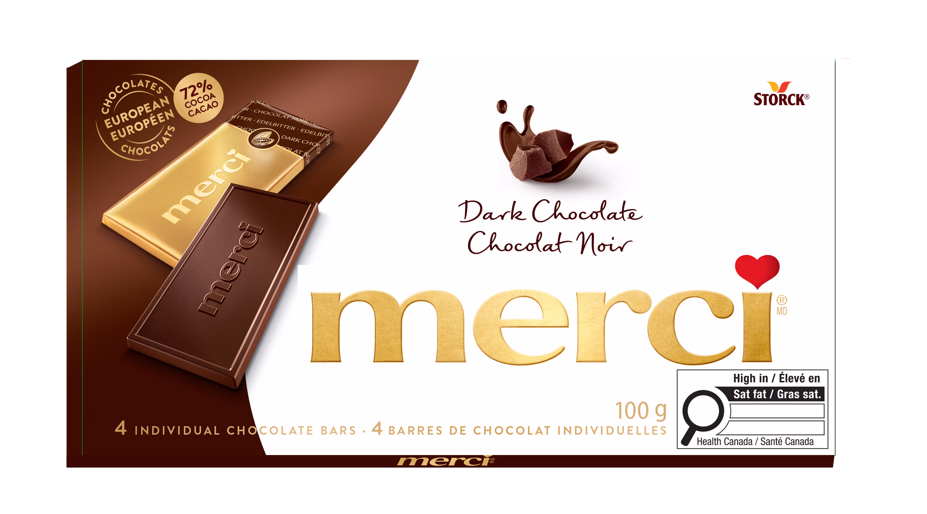 Tablettes de chocolat noir