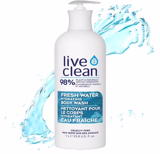 Live clean nettoyant pour le corps hydratant eau fraîche