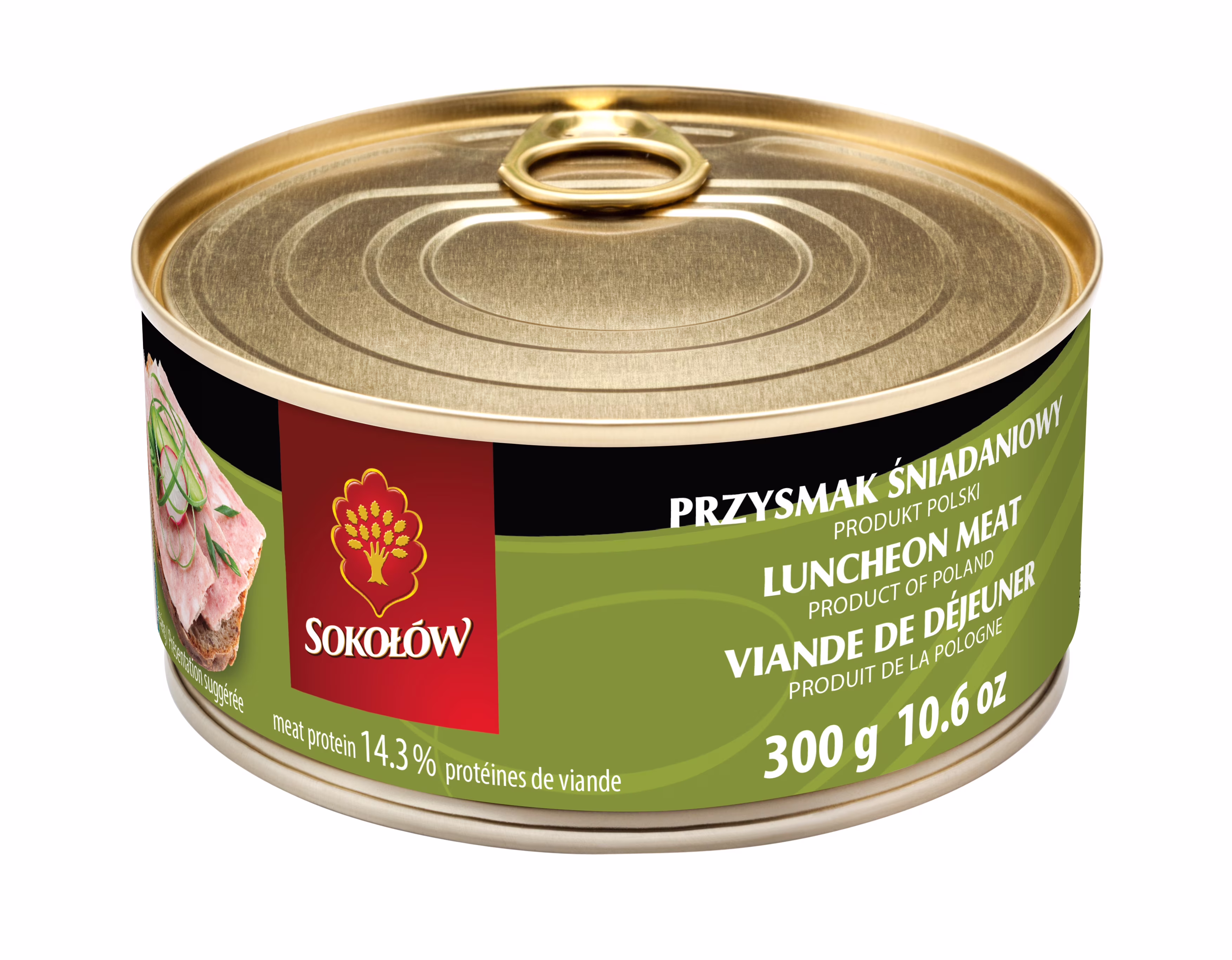 Viande de déjeuner sokolow. boîte