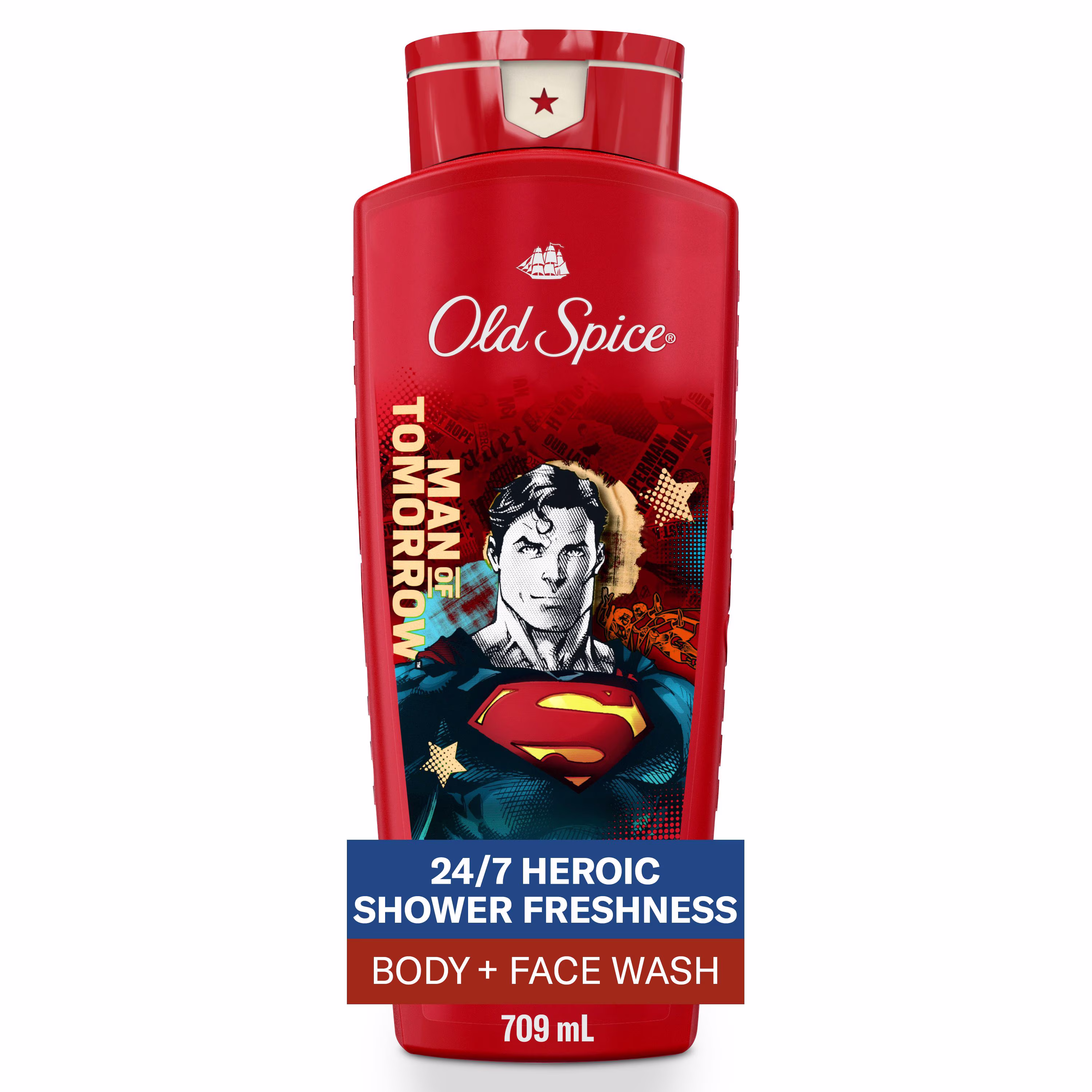 Nettoyant pour le corps old spice pour hommes. fraîcheur comme après le lavage 24 heures sur 24. 7 jours sur 7 avec parfum longue durée. nettoyant pour le corps et le visage 2 en 1. mousse riche. supe