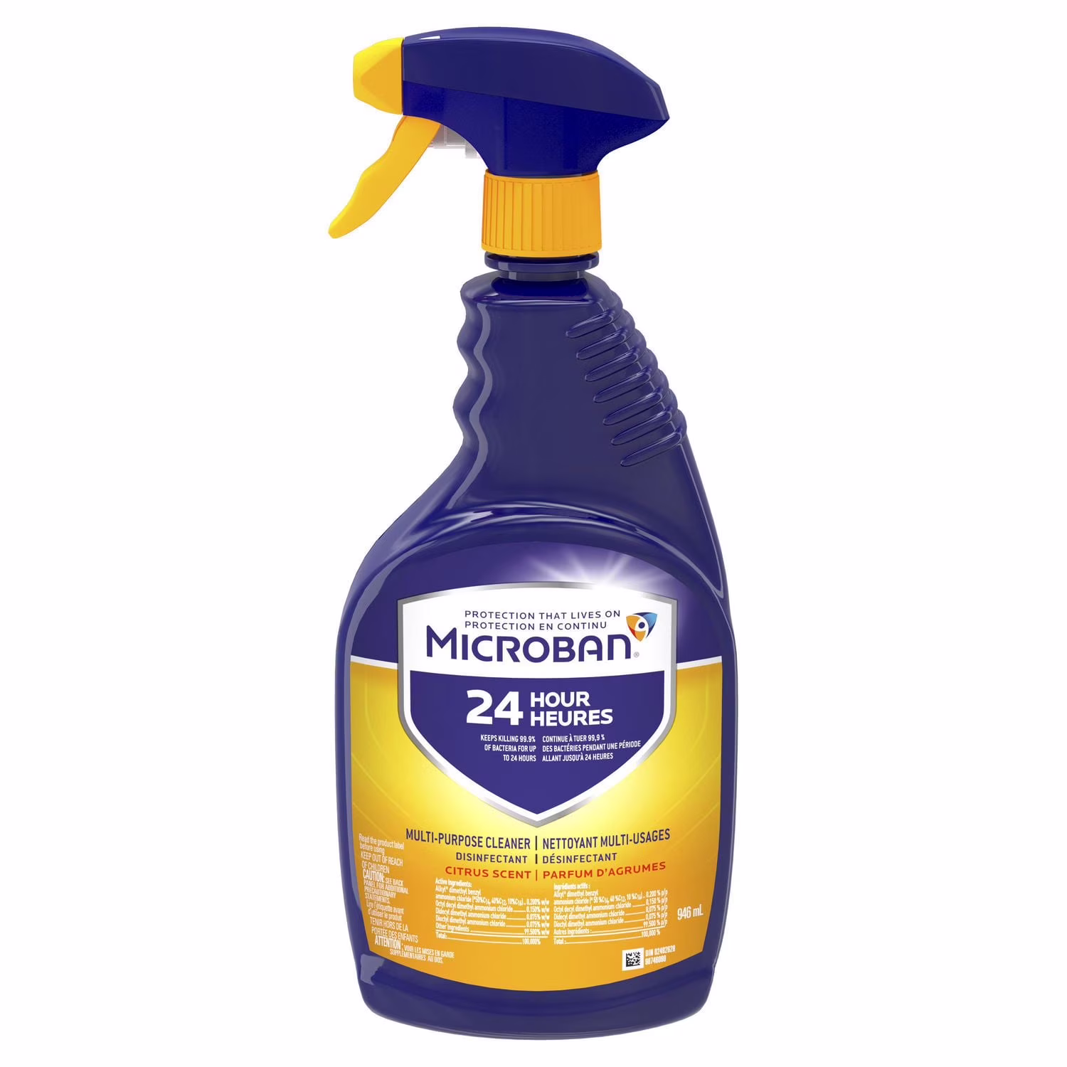 Nettoyant multi-surfaces et vaporisateur désinfectant microban 24heures