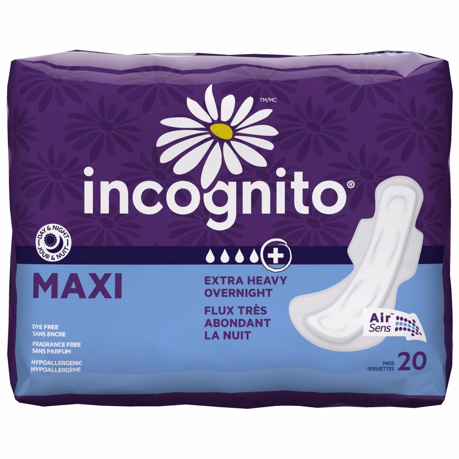 Incognito maxi flux très abondant de nuit